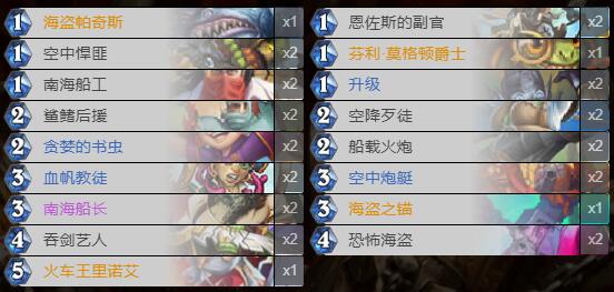 炉石传说暗月马戏团海盗战怎么组 炉石传说暗月马戏团海盗战卡组攻略