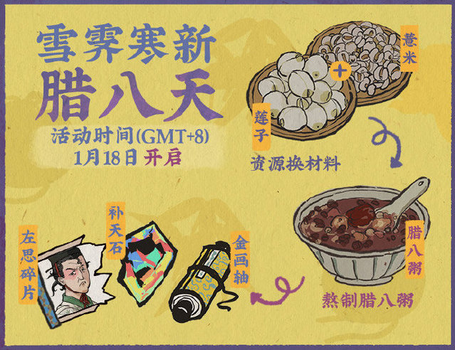 《江南百景图》1月18日开启“雪霁寒新腊八天”新活动