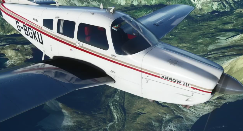 《微软飞行模拟》展示经典机型“Piper PA-28R Arrow III”