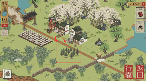 江南百景图桃花村铲子在哪里?江南百景图桃花村铲子位置介绍