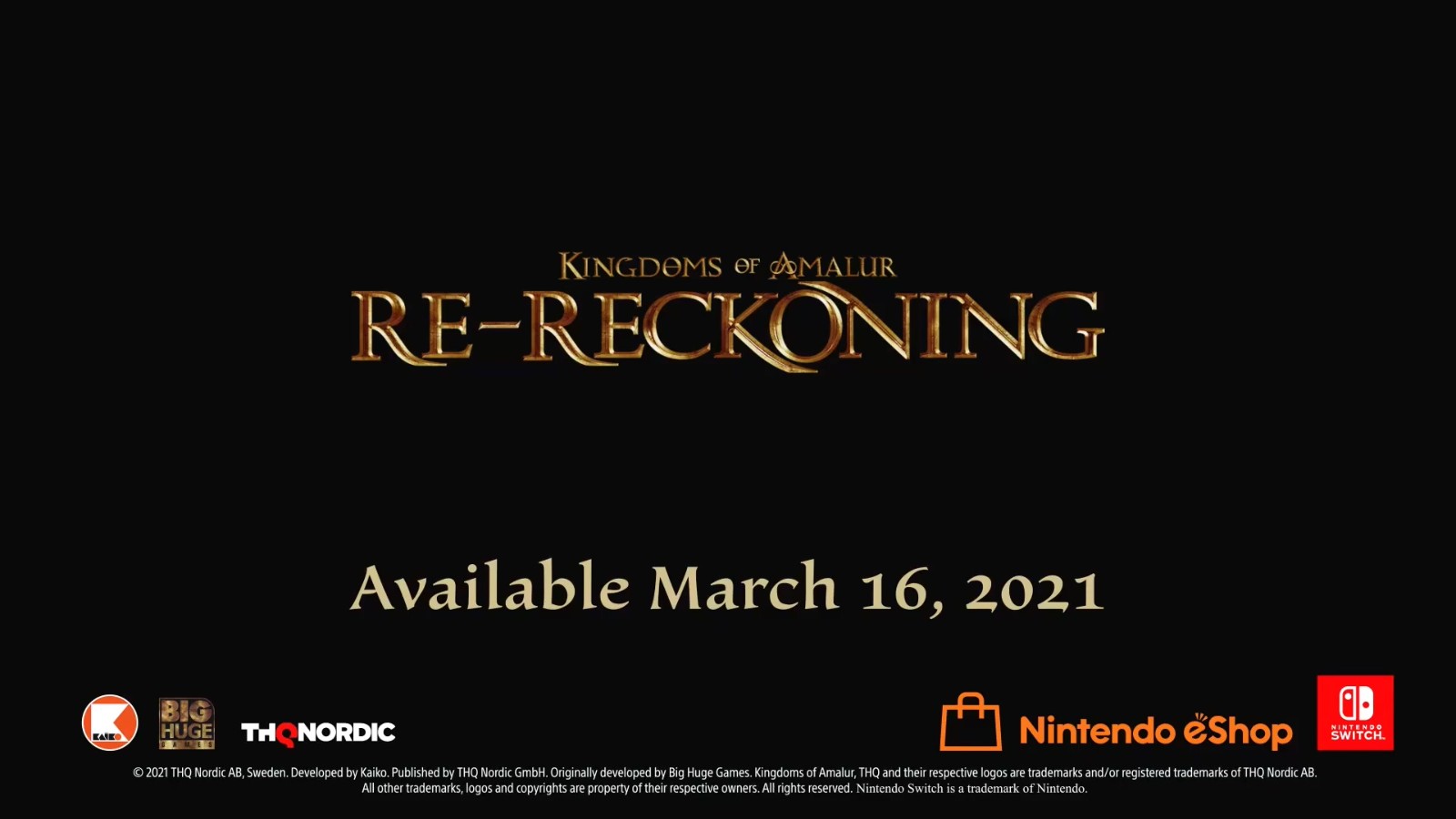 《阿玛拉王国:惩罚 重置版》3月16日登陆Switch