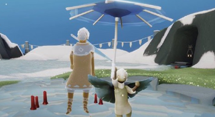 光遇雨伞怎么锄地?光遇雨伞配合击掌动作锄地效果解析