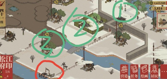 江南百景图松江府码头位置在哪 江南百景图新城市松江府码头地图位置图解