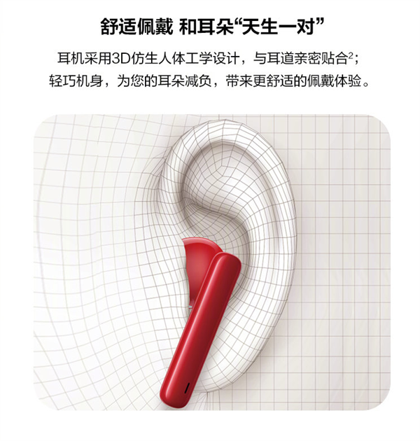 华为FreeBuds 4i无线耳机亮相:红 白和碳晶黑三种配色