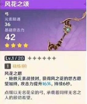 原神风花之颂怎么样?原神风花之颂介绍