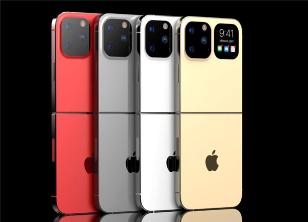 先睹为快!折叠屏iPhone渲染图上线：正面依旧保留刘海