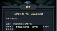 提灯与地下城数据异常如何处理?提灯与地下城数据异常和登录失败解决攻略