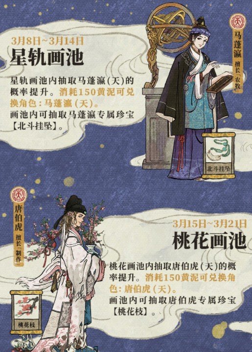 江南百景图3月黄泥画池如何玩 江南百景图3月黄泥画池活动日历分享