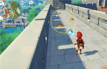 原神高处清理枯花堆任务怎么做？原神高处清理枯花堆任务完成攻略