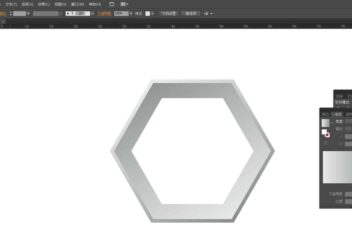 ai如何画六边形并添加立体感 ai六边形立体效果的制作方法