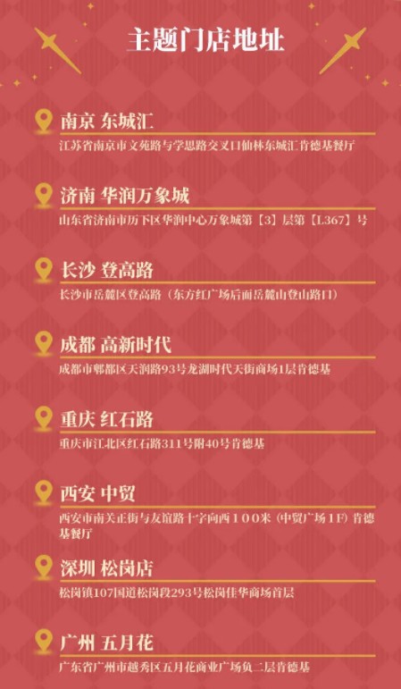 原神kfc联动主题有什么店?原神kfc联动城市有哪些?