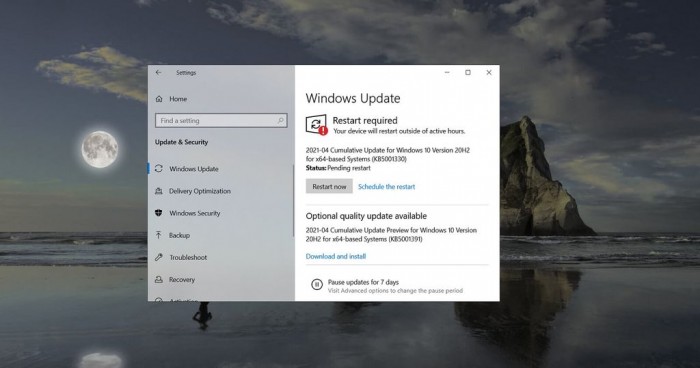Windows 10 发布 KB5001391 Build 19042.964累积更新