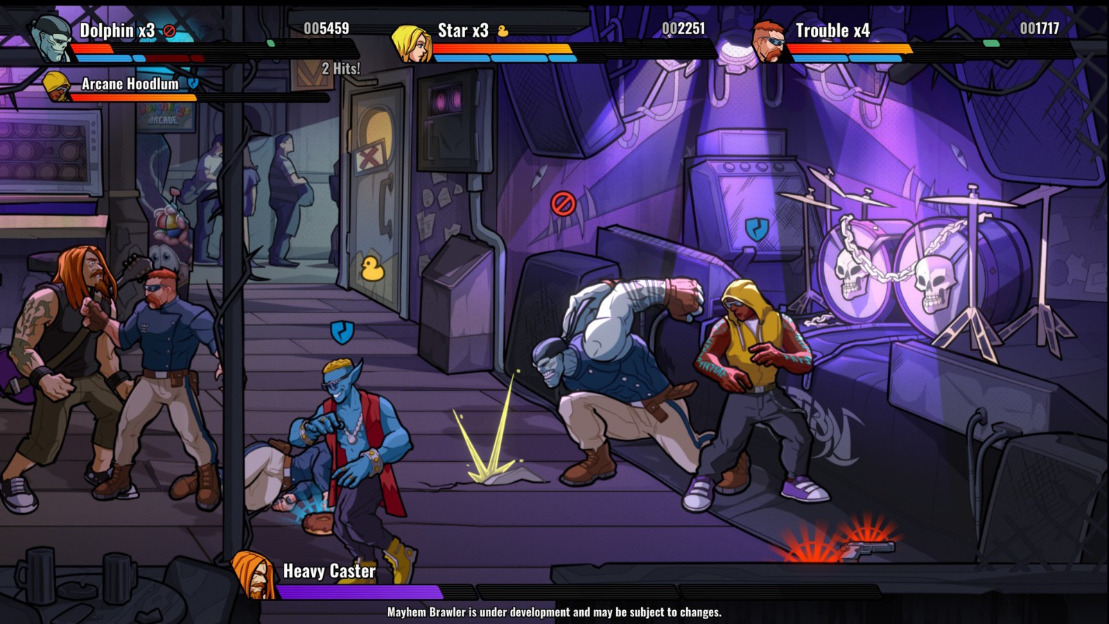 街机清版动作游戏《Mayhem Brawler》上架Steam 8月18日发售支持简中
