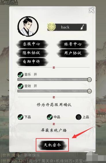 一念逍遥密令在哪输入 一念逍遥密令怎么用