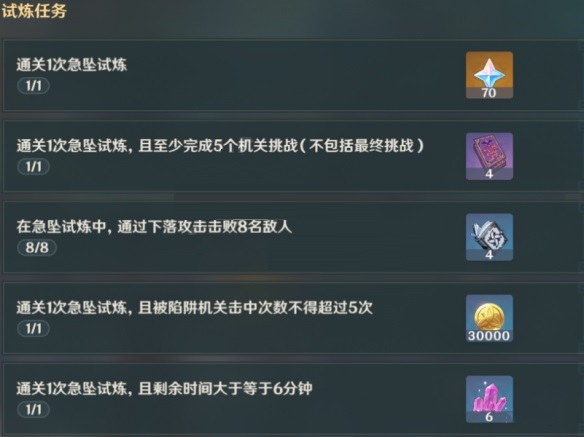 原神急坠试炼怎么过？原神急坠试炼通关攻略