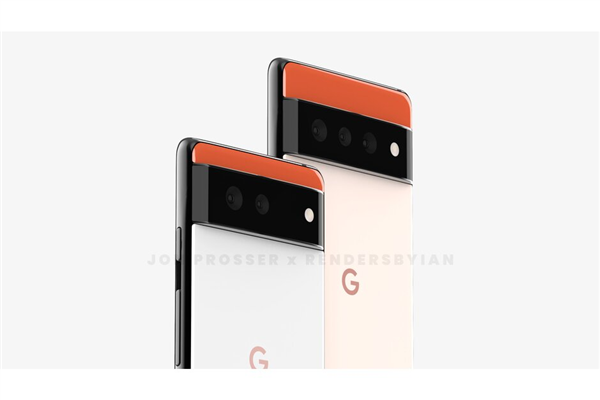 设计感爆棚!谷歌Pixel 6、谷歌Pixel 6 Pro渲染图曝光:三颗摄像横向排布