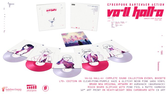 《VA-11 Hall-A:赛博朋克酒保行动》5周年黑胶纪念唱片开启预购