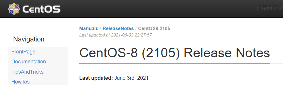 CentOS 发布 8.4( 2105) 版本更新