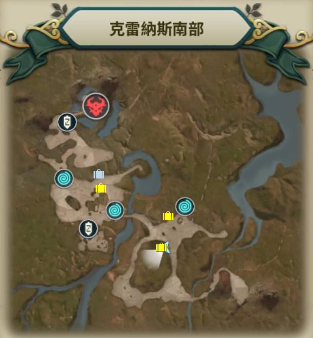 二之国交错世界克雷纳斯南部宝箱在哪？二之国交错世界克雷纳斯南部宝箱位置介绍