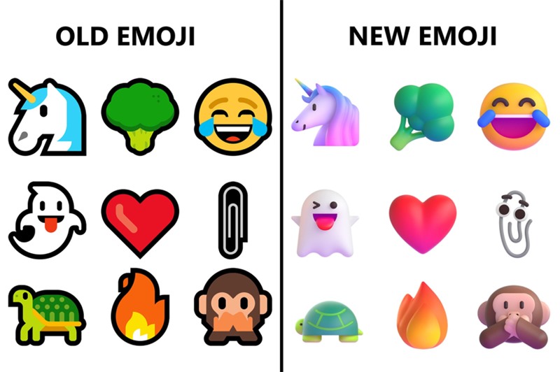 微软公布 windows 11 全新 emoji 表情符号系统 基于