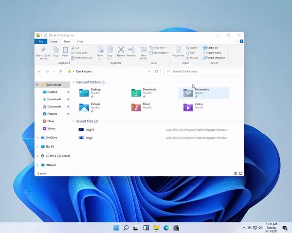 Windows 11 任务栏和开始菜单大改后新体验