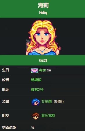 星露谷物语海莉有什么喜好星露谷物语海莉喜好介绍