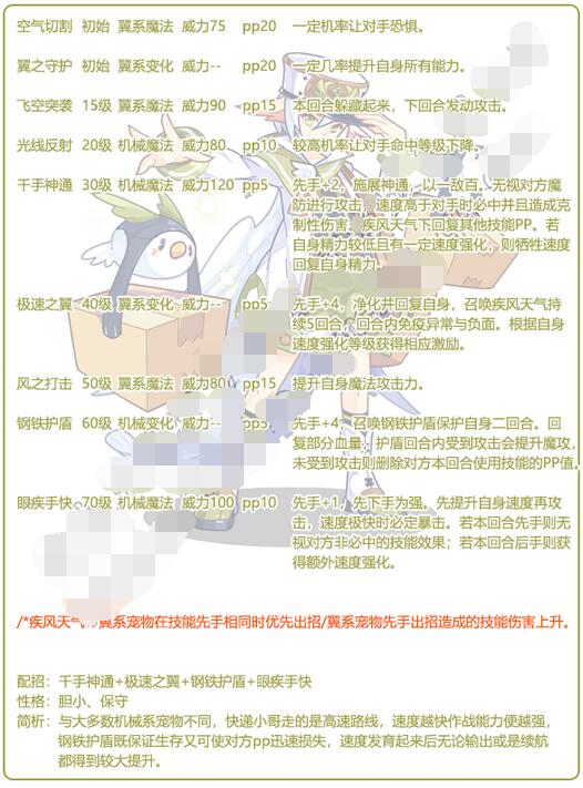 洛克王国快递小哥技能有哪些？洛克王国快递小哥技能表一览