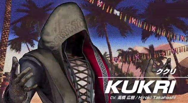 《拳皇15》公开新登场角色——操控砂尘神秘男库克里