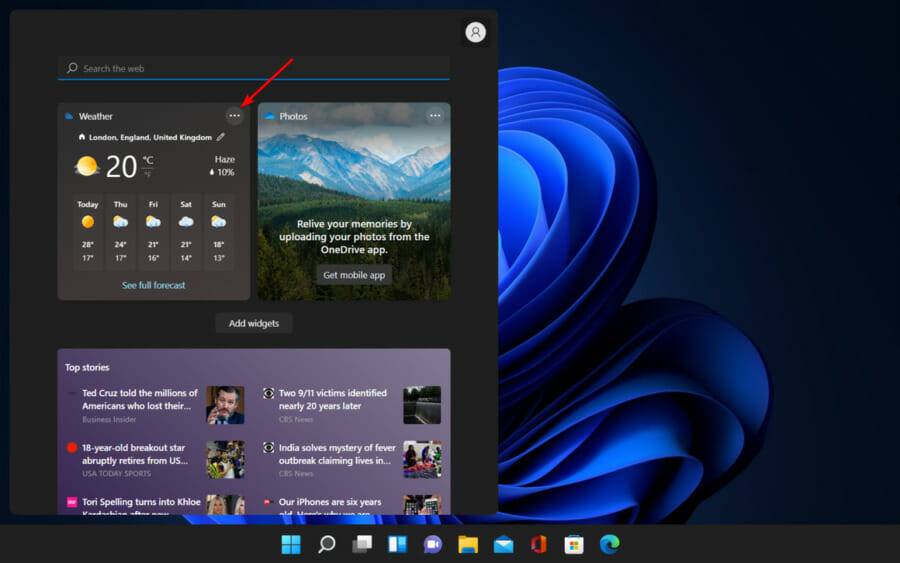 Win11如何删除天气小部件?Win11删除天气小部件方法