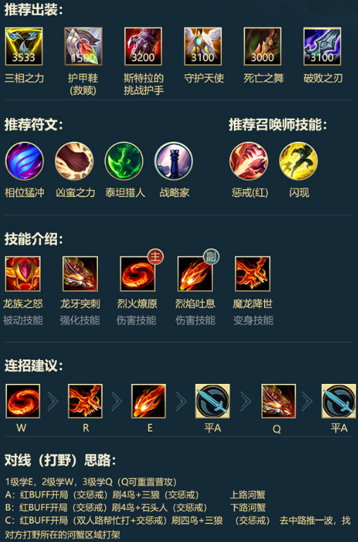 英雄联盟手游希瓦娜怎么打?英雄联盟手游希瓦娜技能介绍