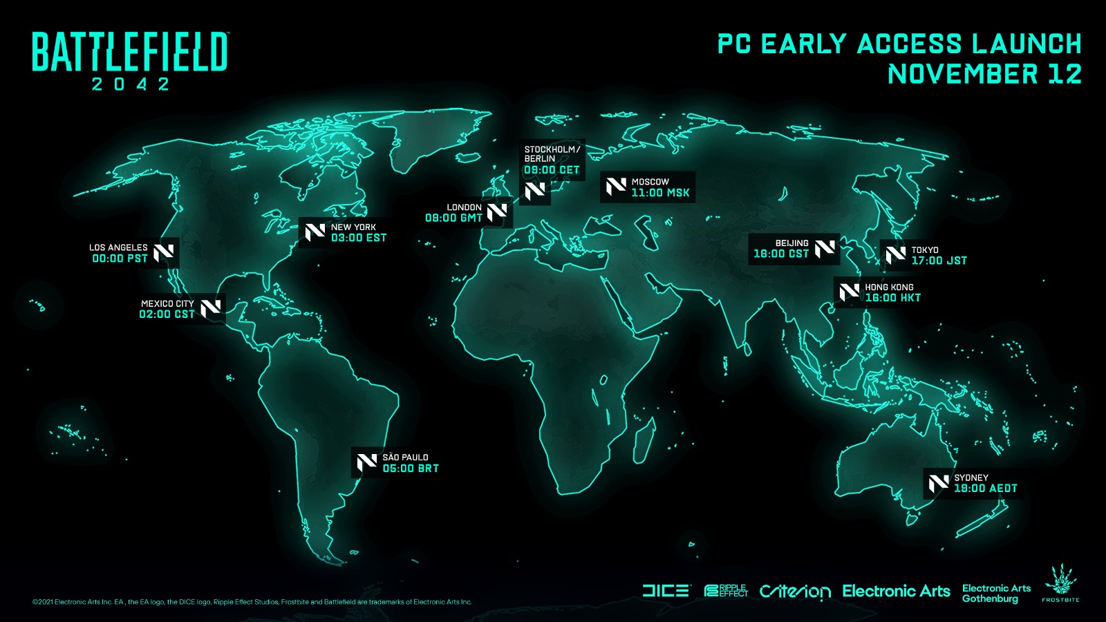 PC《战地2042》11月12日下午4点抢先体验 第一赛季2022年开启