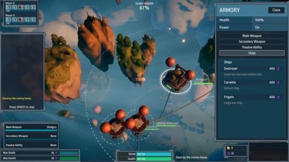 射击游戏《天空舰队》正式登陆Steam 限时促销仅售32.5元支持简中
