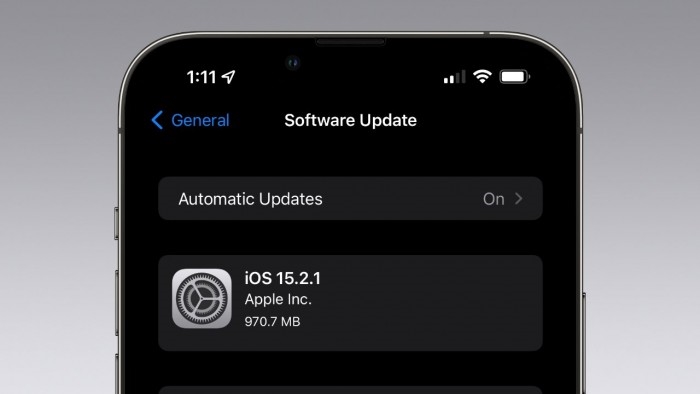 苹果发布 iOS/iPadOS 15.2.1版本更新 修复HomeKit漏洞