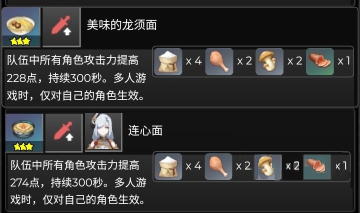 原神2.4新增的食譜有哪些?原神2.4新增食譜一覽截圖
