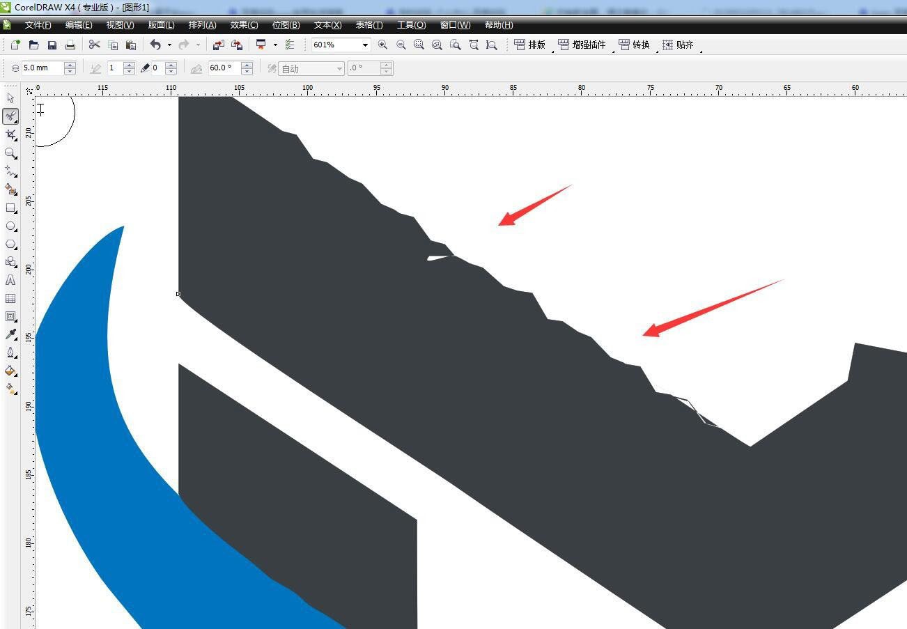 cdr文字粗糙边缘效果如何制作？cdr文字粗糙边缘效果制作方法