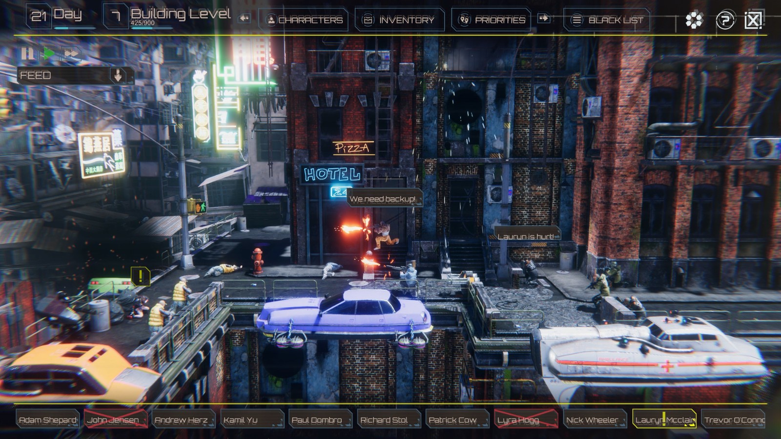 赛博朋克基地建设模拟游戏《Dystopians》上架Steam 支持中文