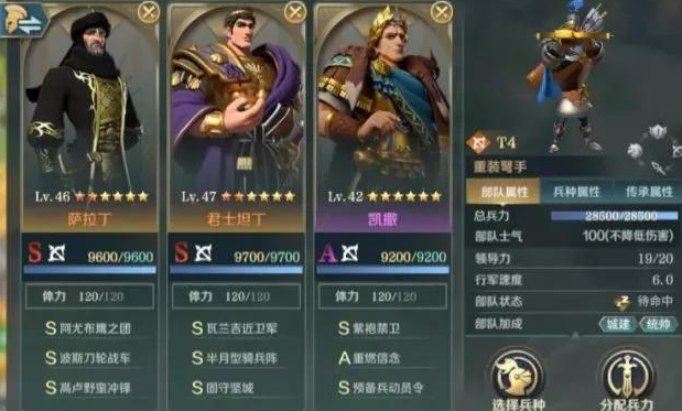 文明与征服凯撒强势阵容怎么搭配？文明与征服凯撒强势阵容搭配推荐