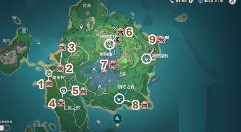 原神八重神子突破材料分布位置在哪里？原神八重神子突破材料分布位置一覽