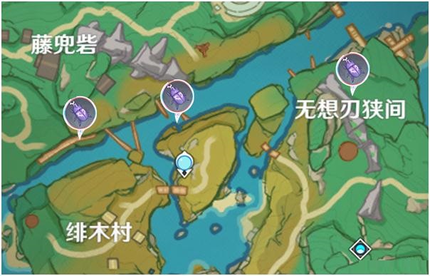 原神鬼兜蟲采集位置在哪？原神最新鬼兜蟲采集位置一覽截圖