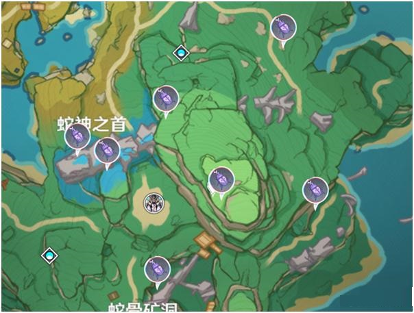 原神鬼兜蟲采集位置在哪？原神最新鬼兜蟲采集位置一覽截圖