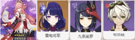 原神八重神子如何配隊?原神八重神子配隊陣容推薦截圖