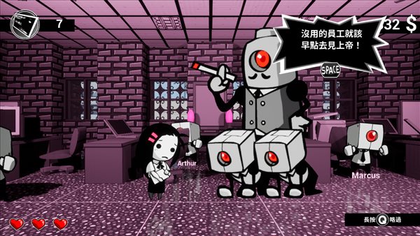 横版通关动作游戏《即刻离职》上架Steam 支持繁中