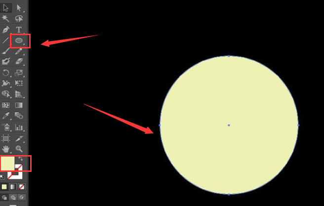 ai如何绘制圆月矢量图？ai圆月矢量图绘制方法