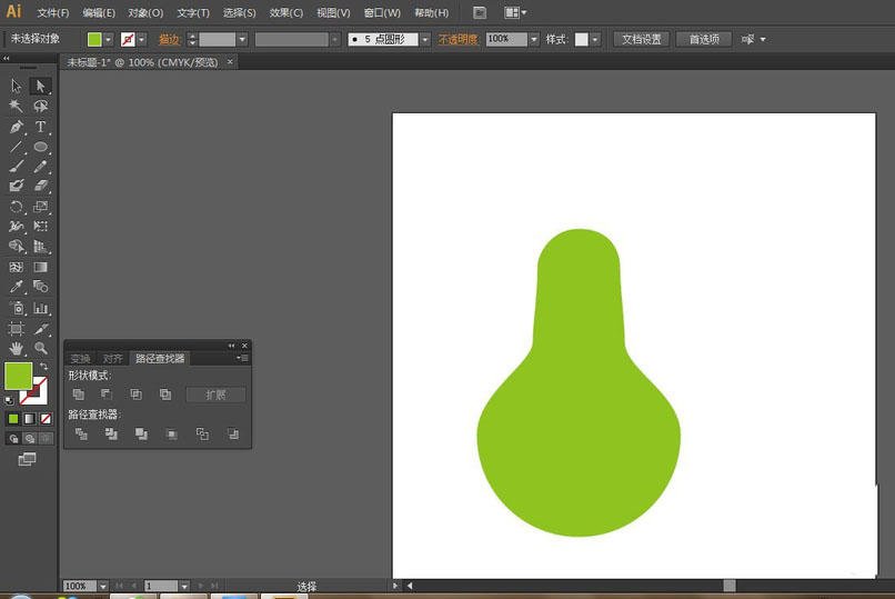 ai葫芦矢量图如何绘制？ai绿色葫芦矢量图绘制方法截图