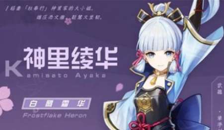 原神神里綾華永凍隊怎么搭配？原神神里綾華永凍隊搭配攻略