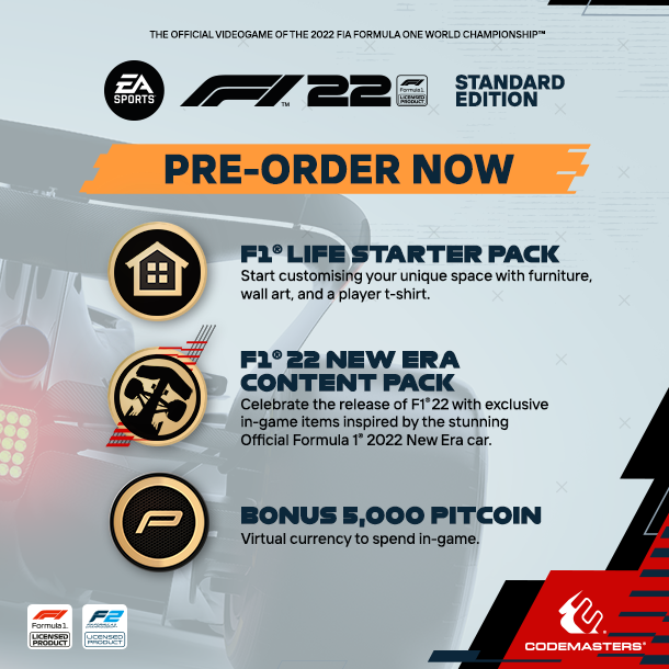 《F1 2022》Steam预售248元且将于7月1日发售