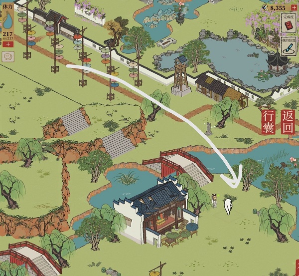 江南百景图杭州长恨歌土地公在哪里？江南百景图杭州长恨歌土地公位置分享截图