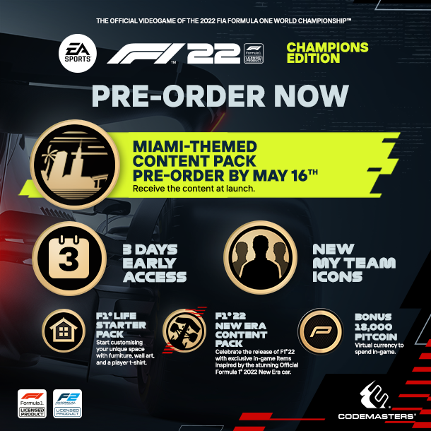 《F1 2022》Steam预售248元且将于7月1日发售