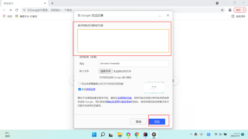 Google浏览器如何发送反馈?Google浏览器发送反馈的方法