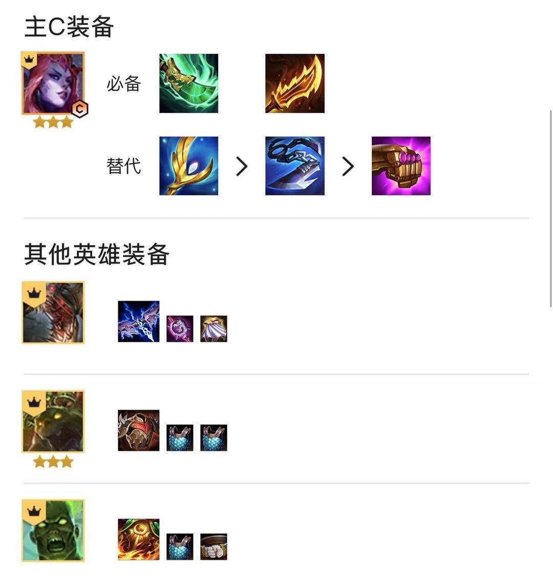金铲铲之战露露阵容有哪些？金铲铲之战露露阵容一览截图